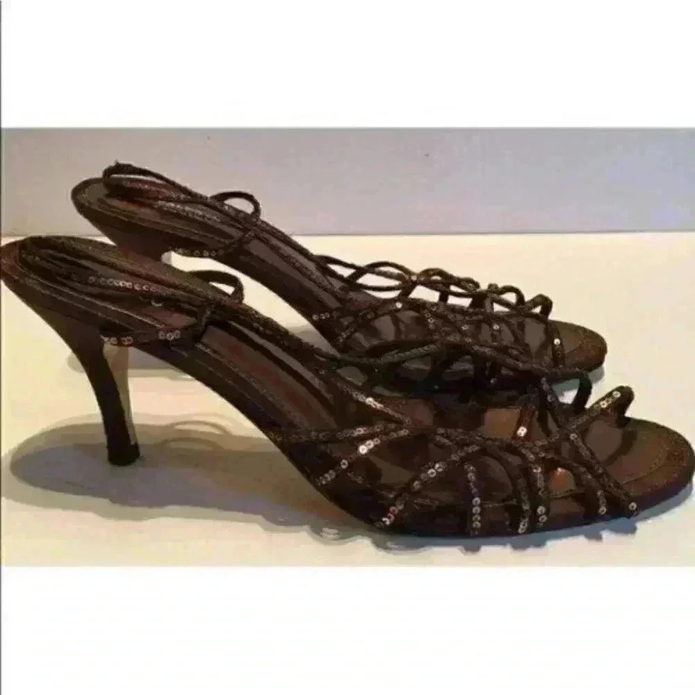 Valenti Franco Heels size 8.5 Quanda Bronze